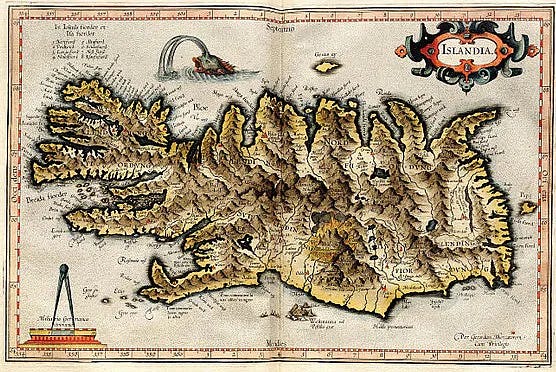 Iceland by Gerhard Mercator