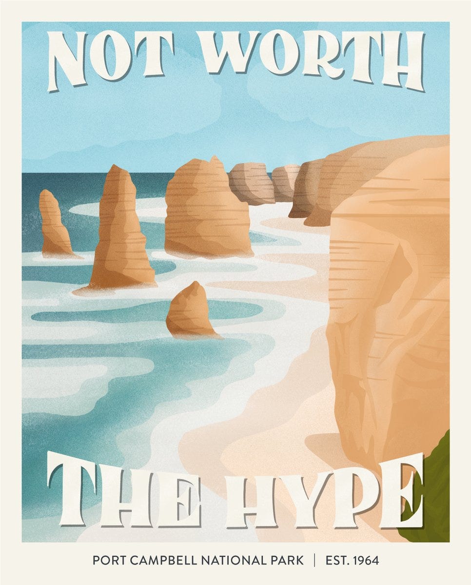 Subpar Parks on Twitter: "Finished with the UK series and on to Australia!  Between The Twelve Apostles (only 8 of which remain), Loch Ard Gorge,  London Arch, and the Grotto, I can