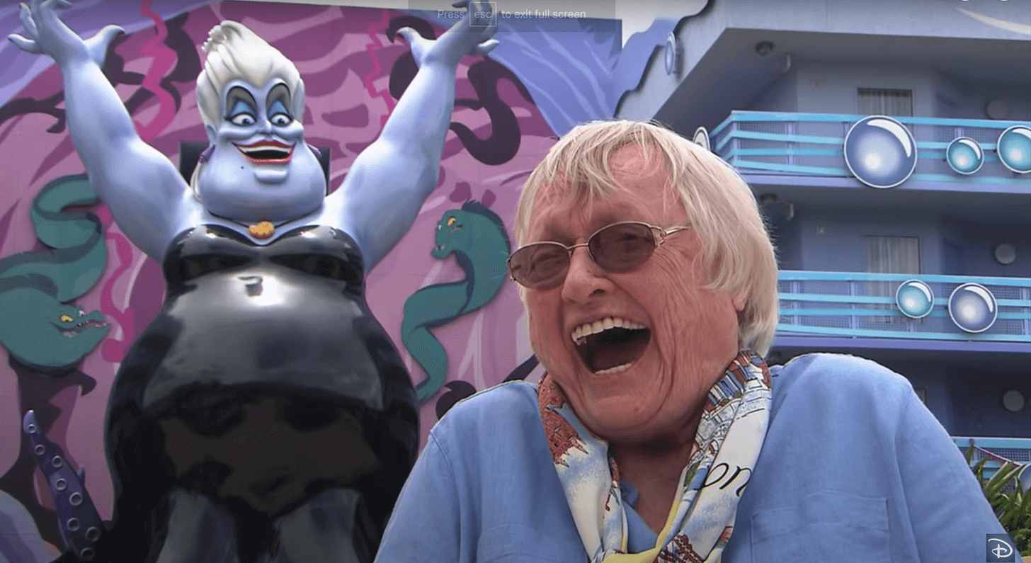 Pat Carroll, the Iconic Voice of Ursula, is a Devilish Treat - Inside the  Magic