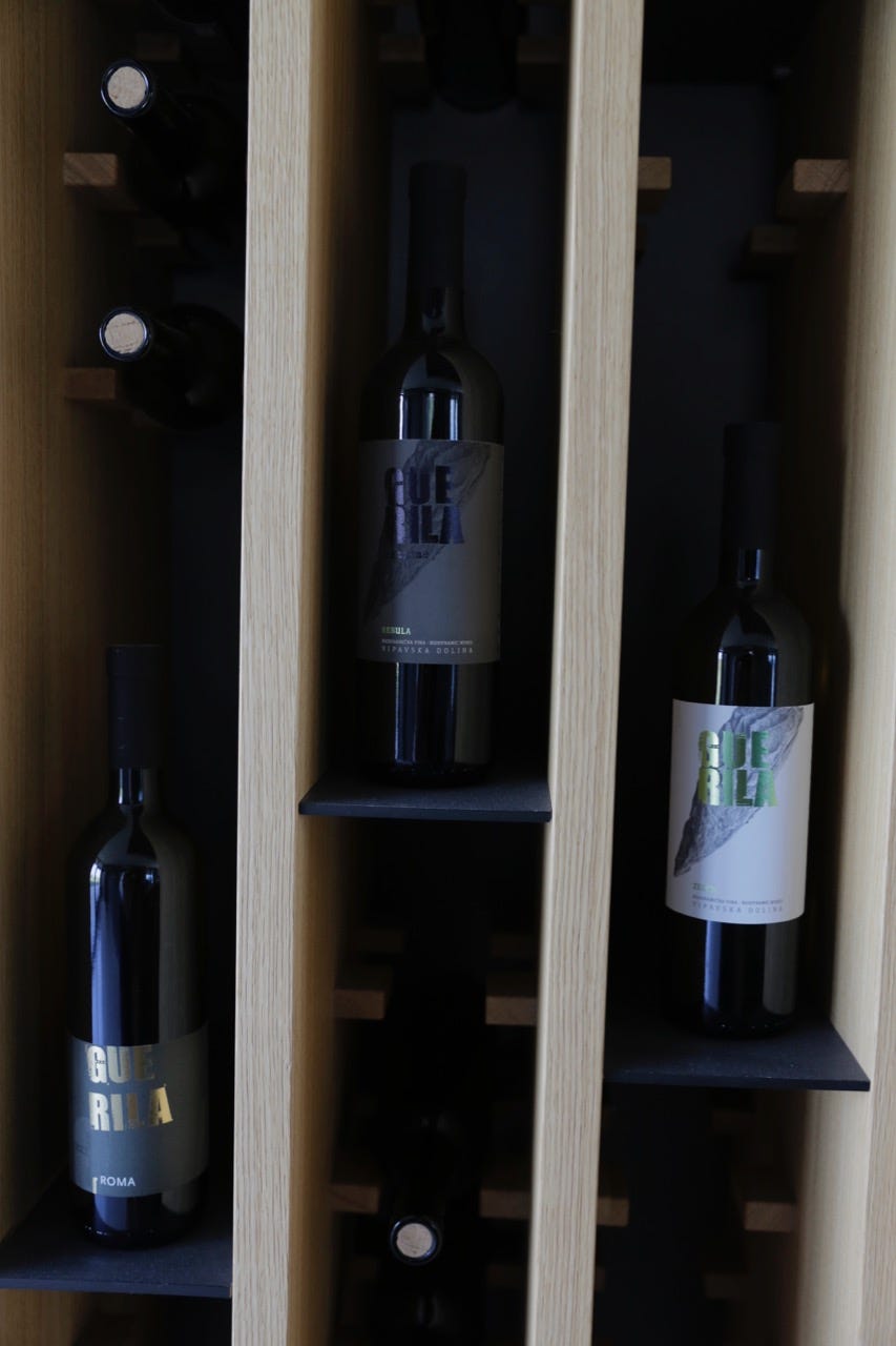 guerila wine zmago petric slovenia vipava labels