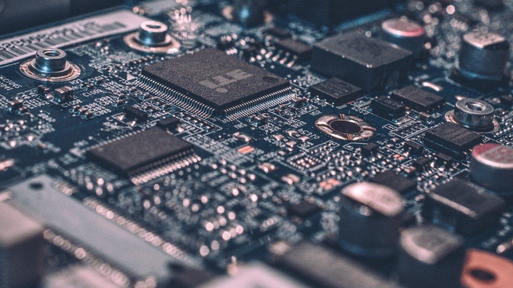 Close up image of computer chips Close up image of computer chips