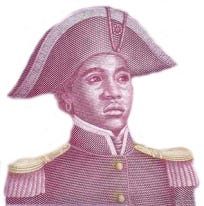 Sanité Belair as depicted on a Haitian bank note.