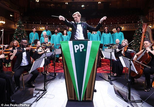 Another string to his bow: Working with acclaimed musical director and Royal Academy of Music alumni James Radford on the album, Peter Crouch has undergone high-intensity classical training ahead of his conducting debut