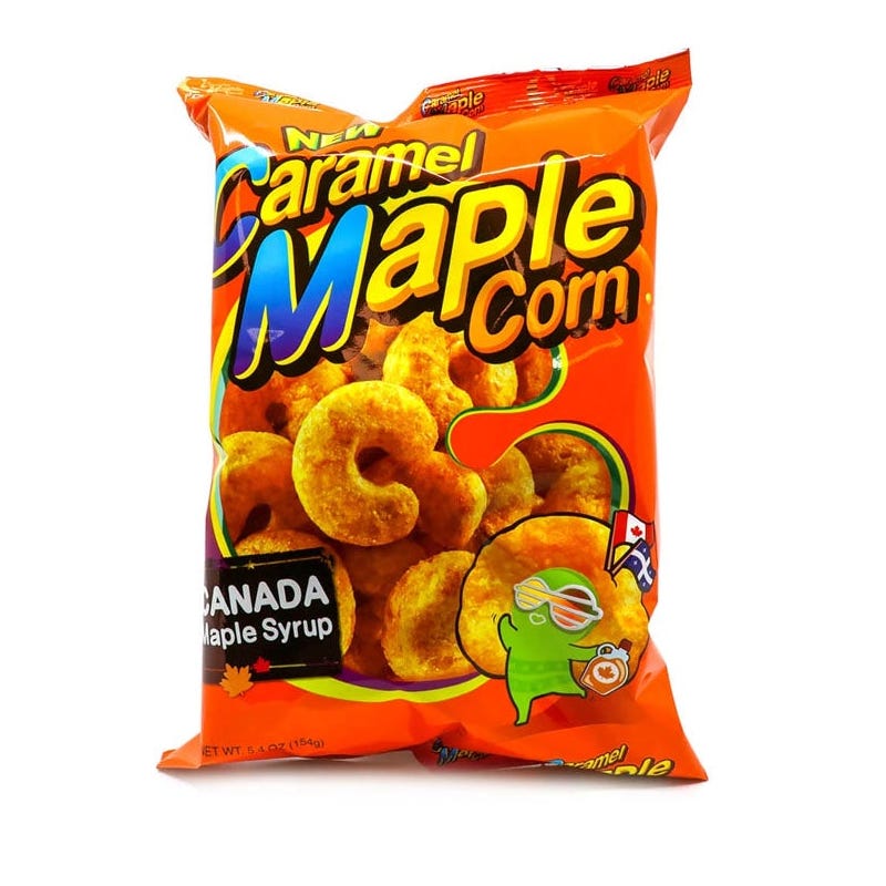 Crown Caramel Maple Corn 5.43oz, 크라운 카라멜 메이플 콘 154g – MEGAMART | MegaKfood