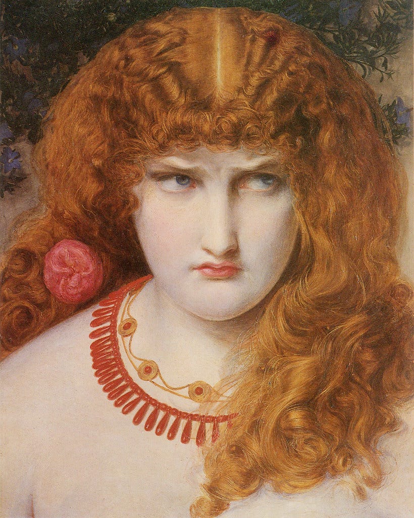 Anthony Frederick Augustus Sandys (British, 1829-1904), 'Helen of Troy' (с. 1867)