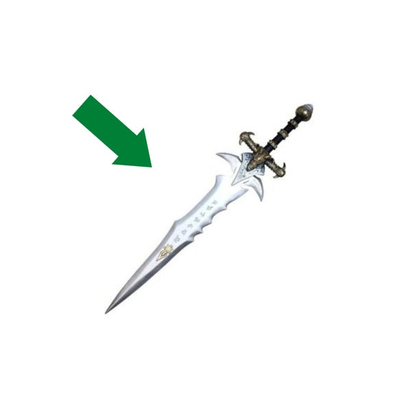 A close-up of a sword

Description automatically generated with low confidence