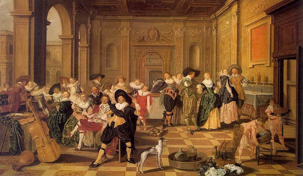 File:Dirck Hals - Banquet Scene in a Renaissance Hall - WGA11035.jpg -  Wikimedia Commons