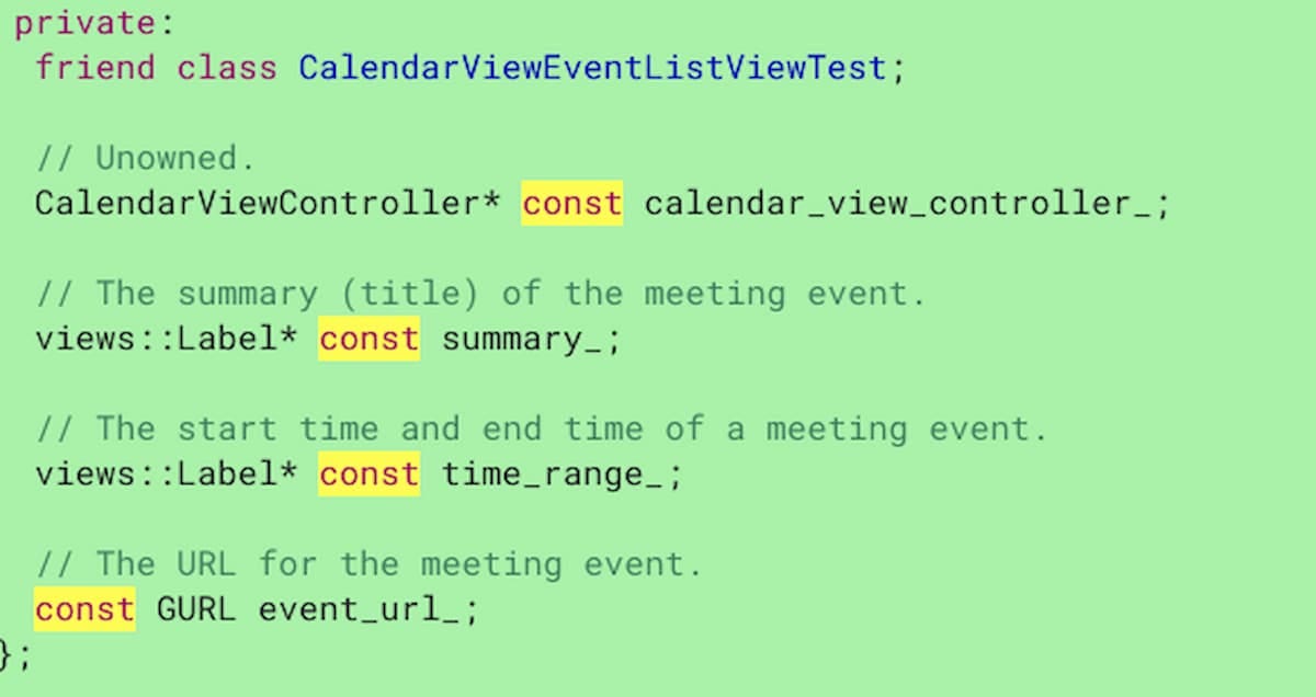 Chromebook calendar widget meeting event URL