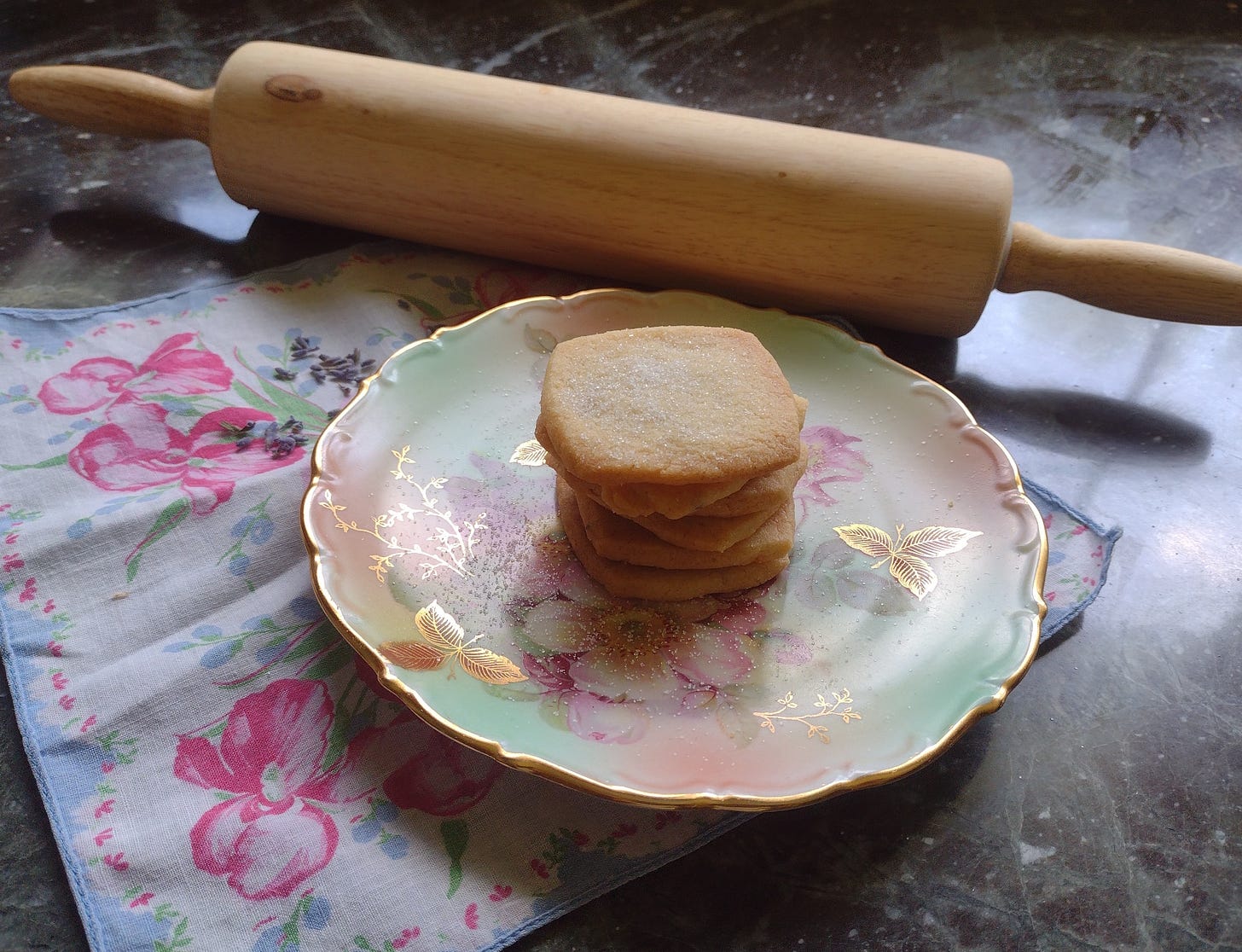 lavender shortbread cookies