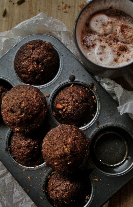spiced butternut squash muffins