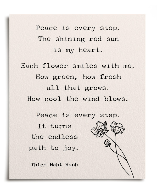 peace is every step