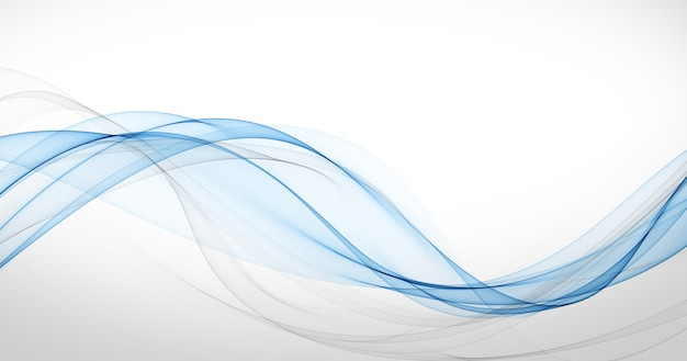 Free photo stylish soft blue curve lines abstract background