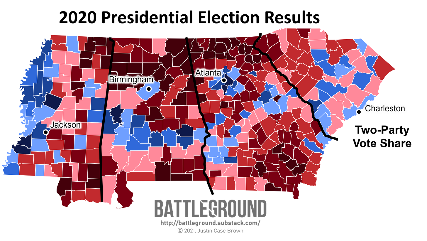 2020 Presidential Election Results in the Black Belt