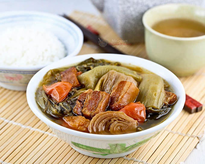 Chai Boey (Mustard Greens Stew) | Malaysian Chinese Kitchen