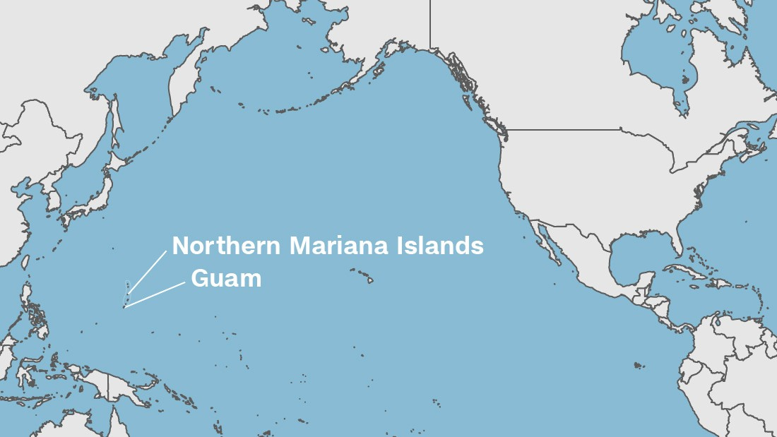 Guam and Northern Mariana Islands Area Map