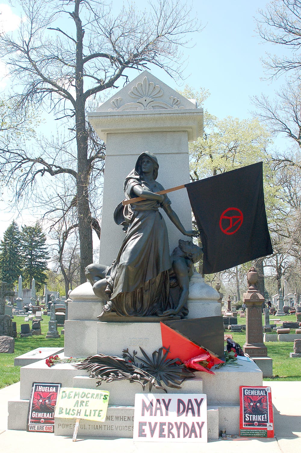 Haymarket Martyrs Monument in Forest Park visited by annual pilgrims -  Forest Park Review