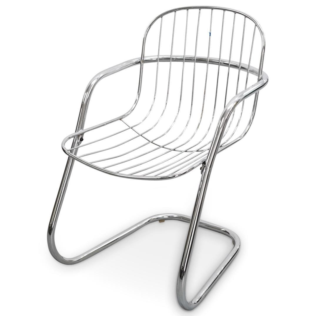 Mid-Century Gaston Rinaldi Stainless Steel Chair