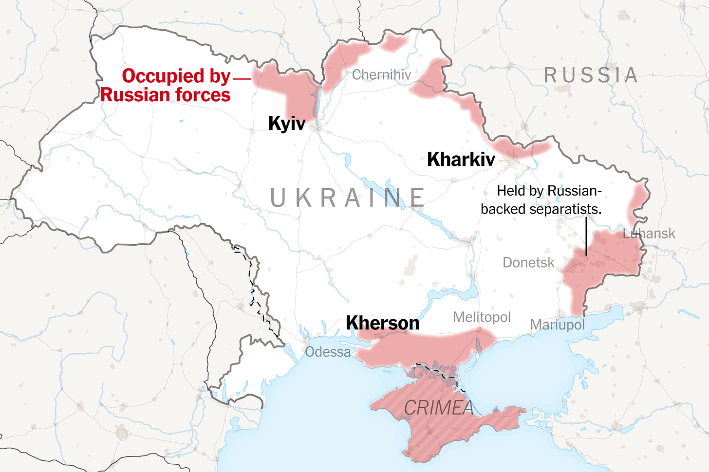 Maps: Tracking the the Russia and Ukraine War - The New York Times