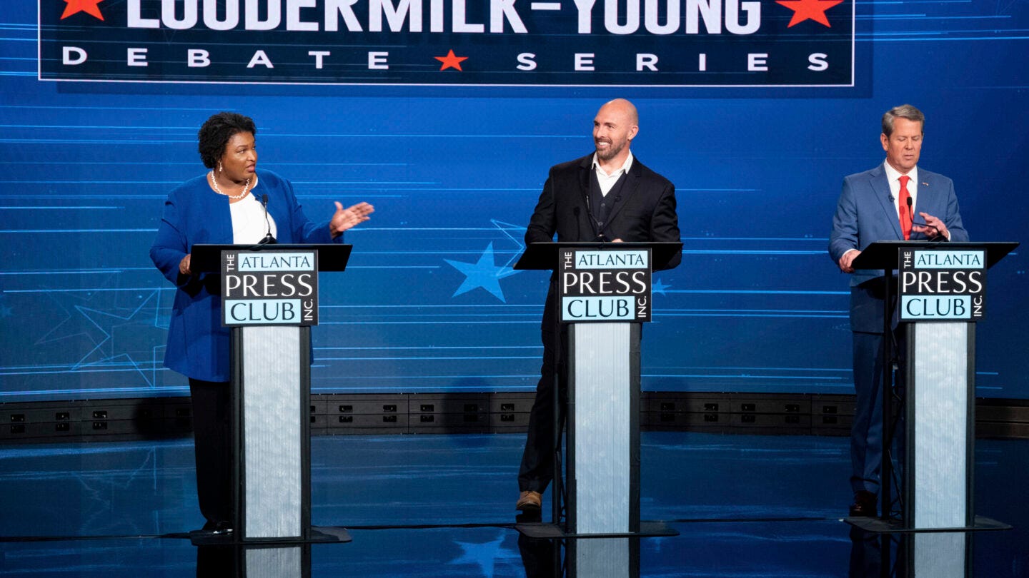 Kemp, Abrams face off in first debate of 2022 gubernatorial race – WABE