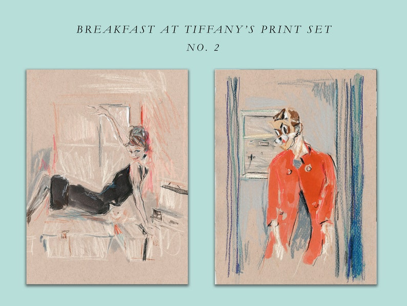 Audrey Hepburn Print Set: Breakfast at Tiffany's Print Set image 1