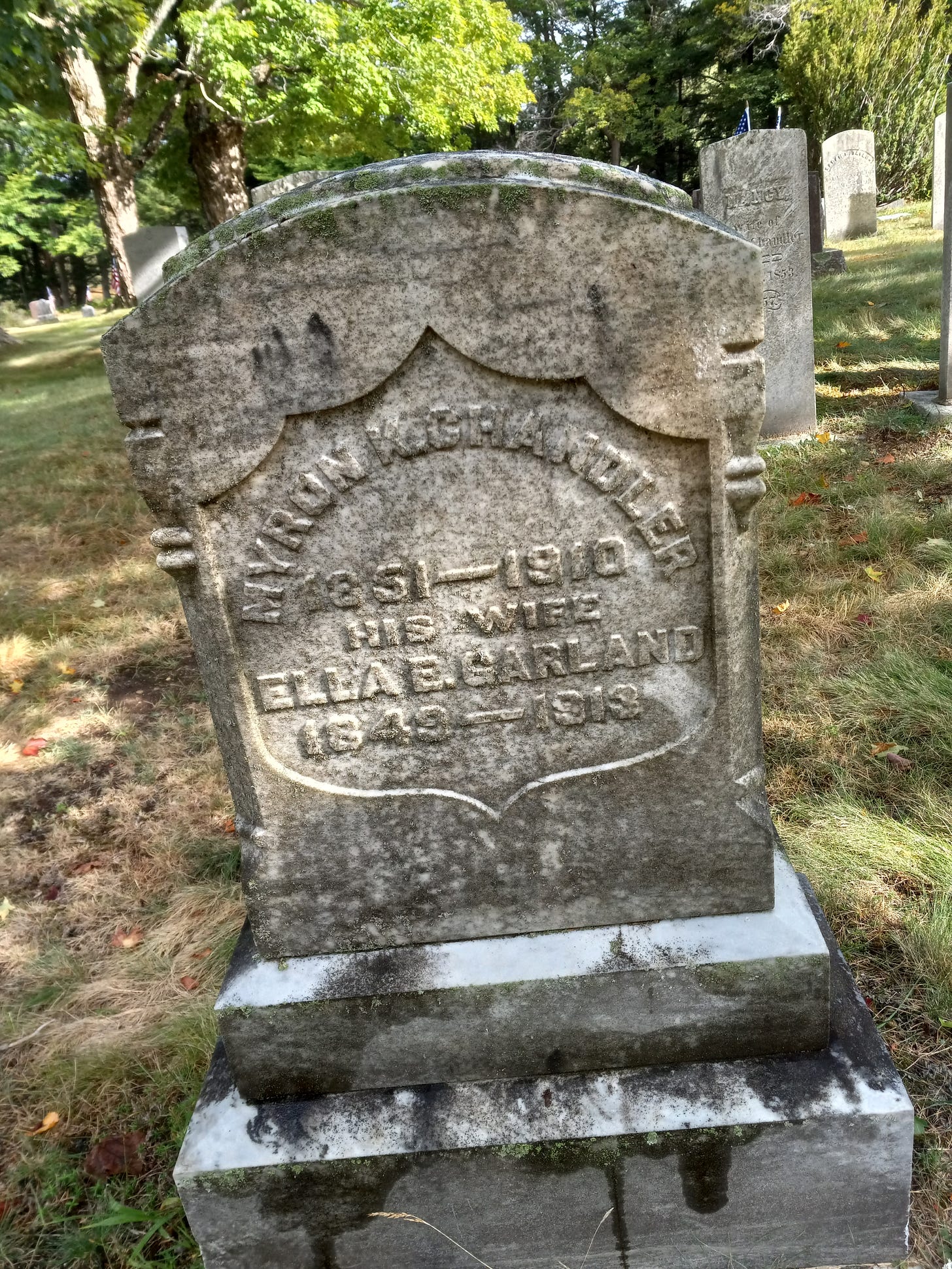Myron K. Chandler gravestone
