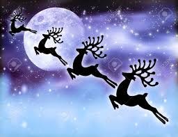 Image result for reindeer flying in the sky Image result for reindeer flying in the sky