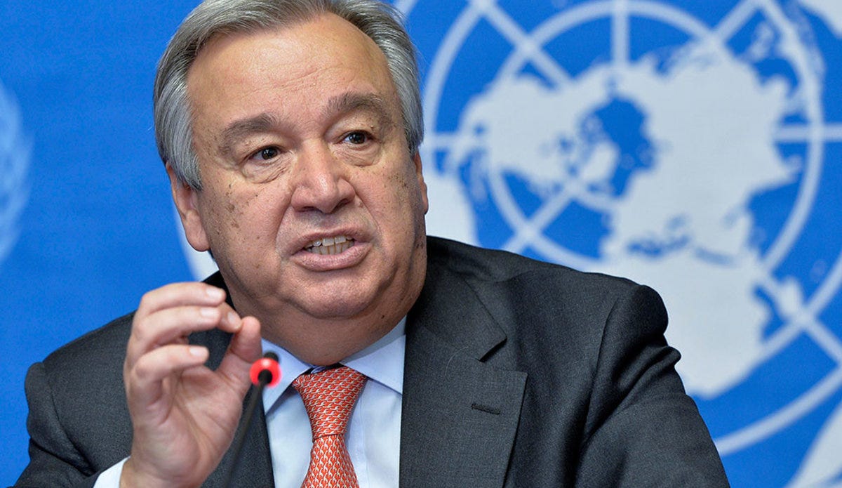 UN Secretary General Antonio Guterres Stands By Its Refugee Wing UNRA ...