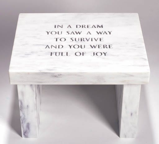 Jenny Holzer | Survival Series: In a Dream You Saw a Way... | MutualArt