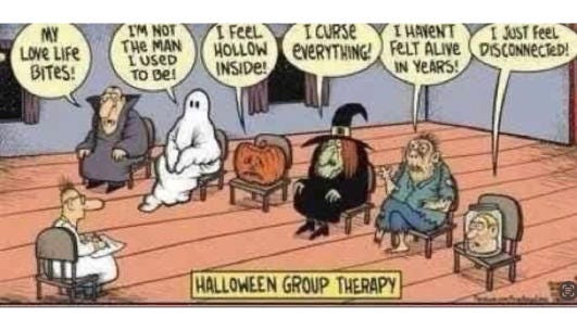 halloween therapy group witch brain disconnected