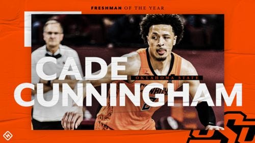 Oklahoma State&#39;s Cade Cunningham is Sporting News&#39; Freshman of the Year |  Sporting News
