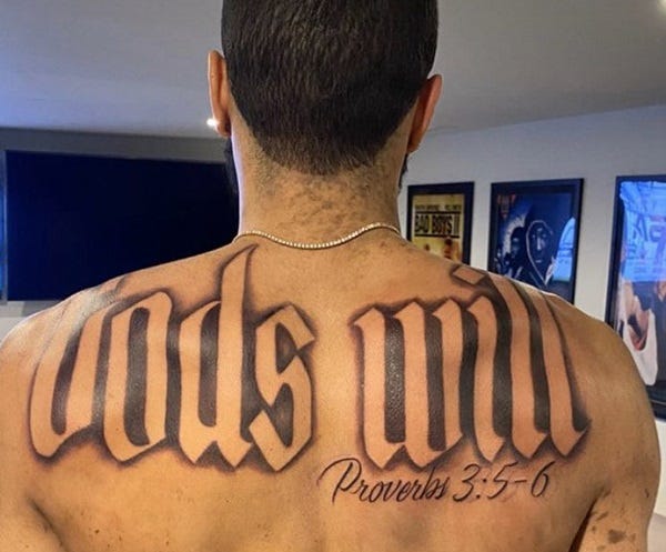 Image result for god's will tattoo tatum