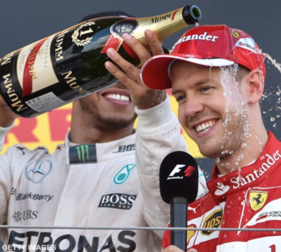 Formula 1 Ends Mumm Champagne Podium Partnership