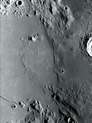 A lunar landscape