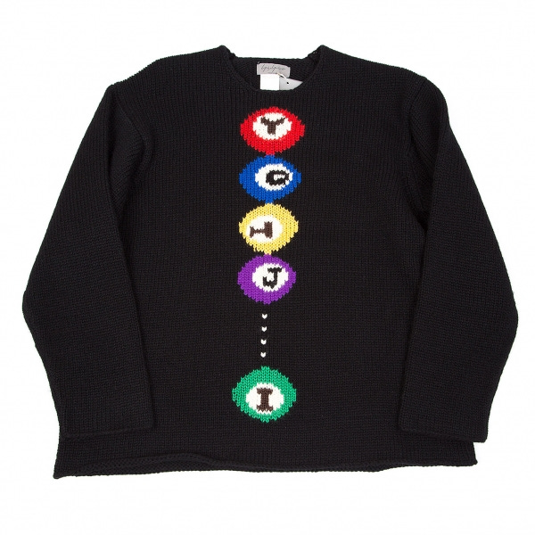  Yohji Yamamoto POUR HOMME Billiards knit sweater Black M