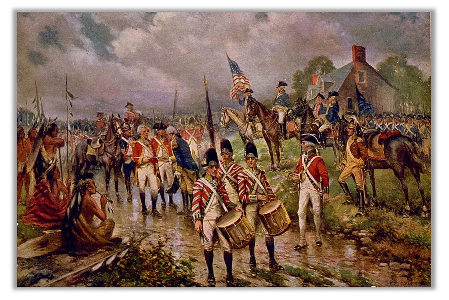 Burgoyne's Surrender at Saratoga, by Percy Moran