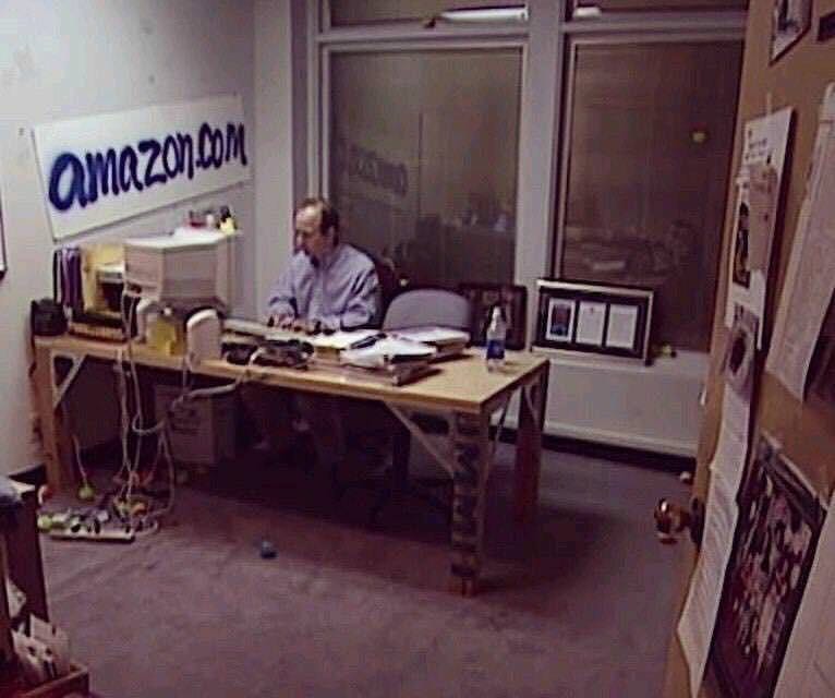 Photo of Jeff Bezos in 1999. Think about this the next time you think you  can't do something great. : pics