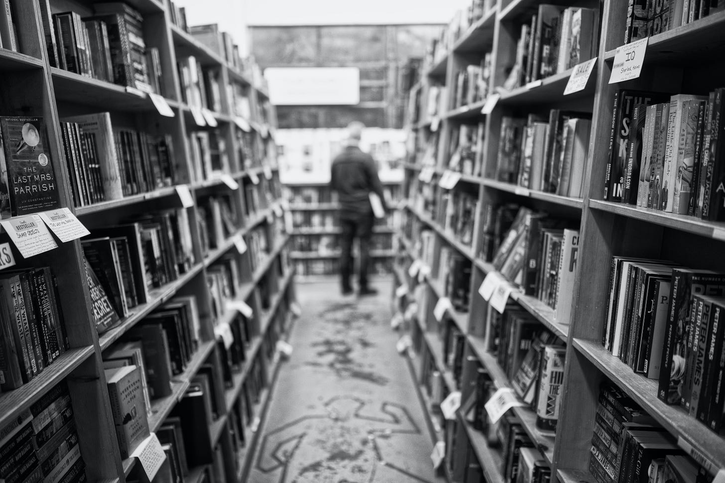 Image of the stacks at Powell's Bookstore