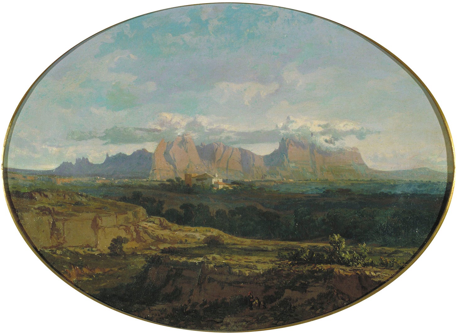 Lluís Rigalt - Muntanya de Montserrat - Cap a 1870