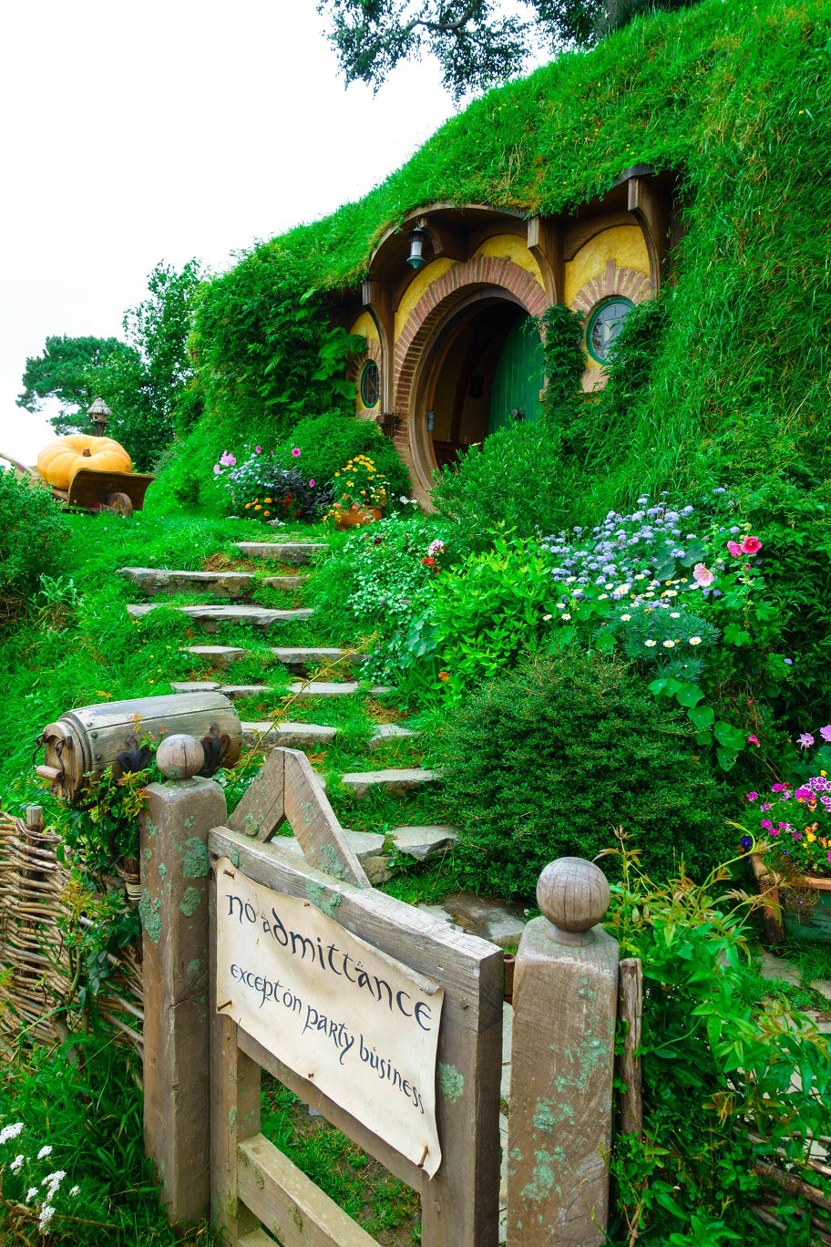 Photo of a Hobbit home 