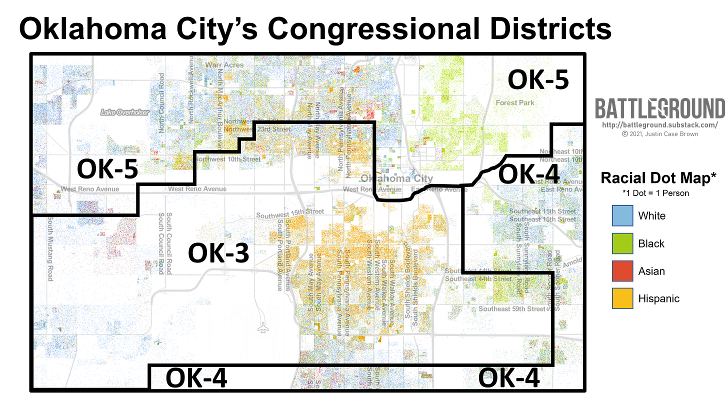 Oklahoma Gerrymandering Map