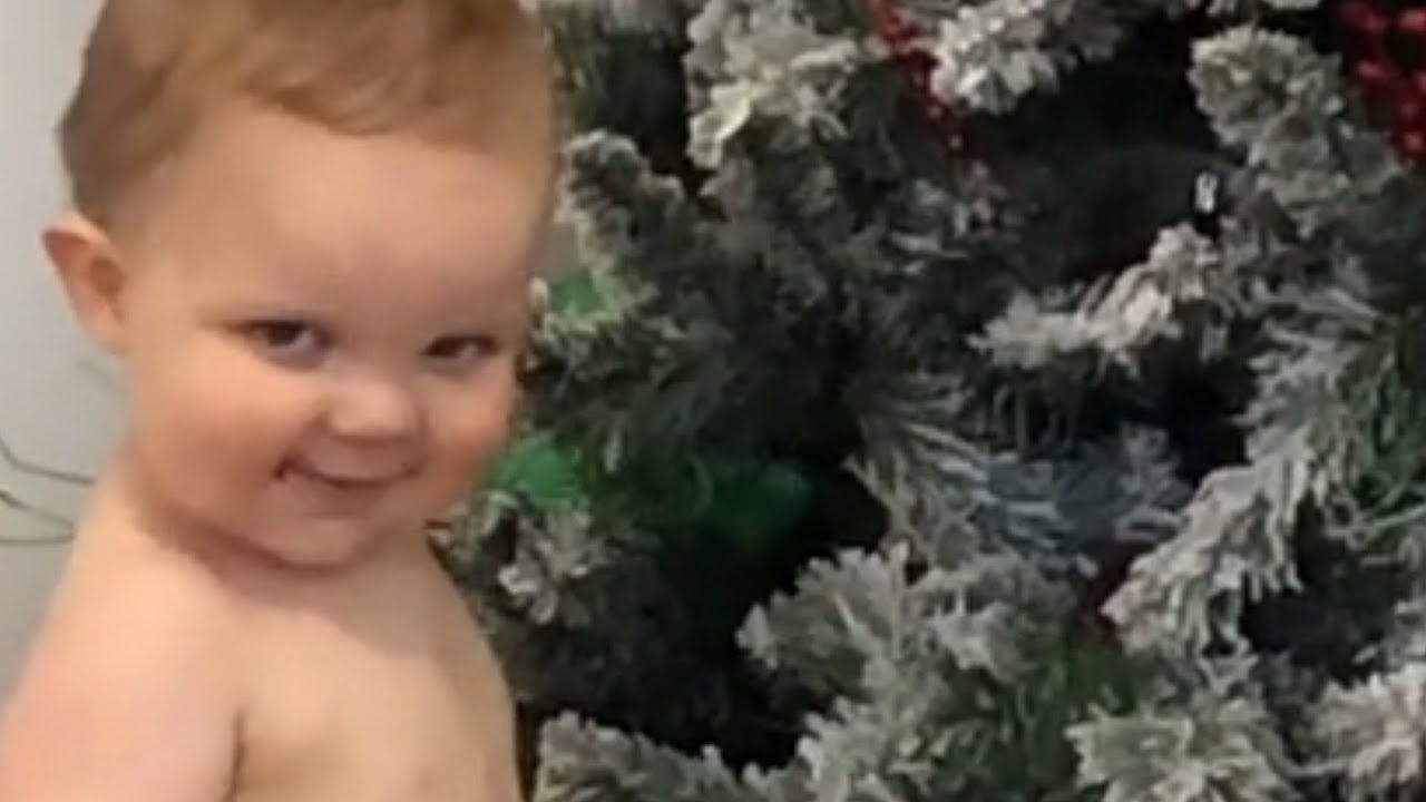 Toddler Gives Creepy Smile When Mom Calls Him - YouTube