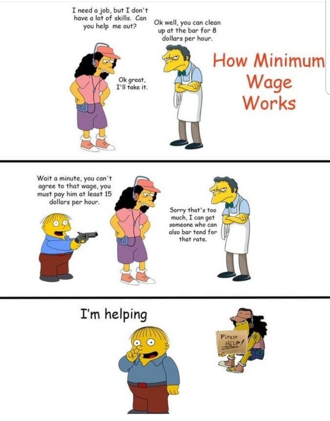Minimum wage hurts the poor : libertarianmeme