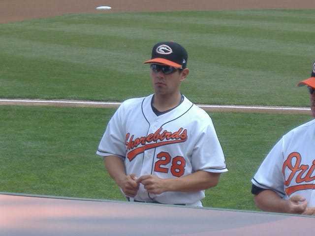 John Mariotti talking to the fans before last Sunday's game against West Virginia.