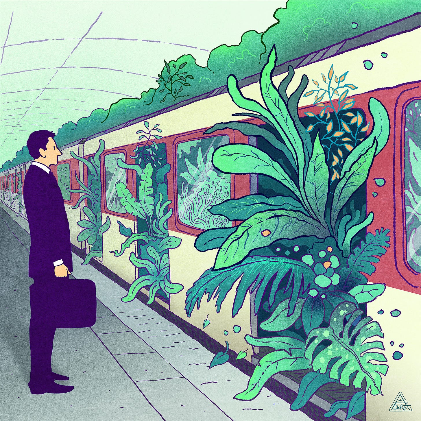 Metro Jungle by @AntoineDoreArt