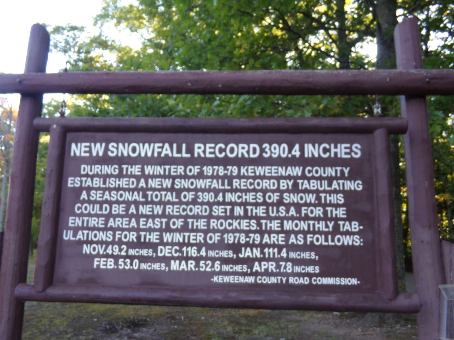 Keweenaw Snow Thermometer
