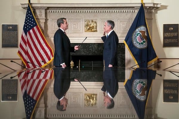 Jerome Powell Is Sworn In as Federal Reserve Chairman - The New York Times