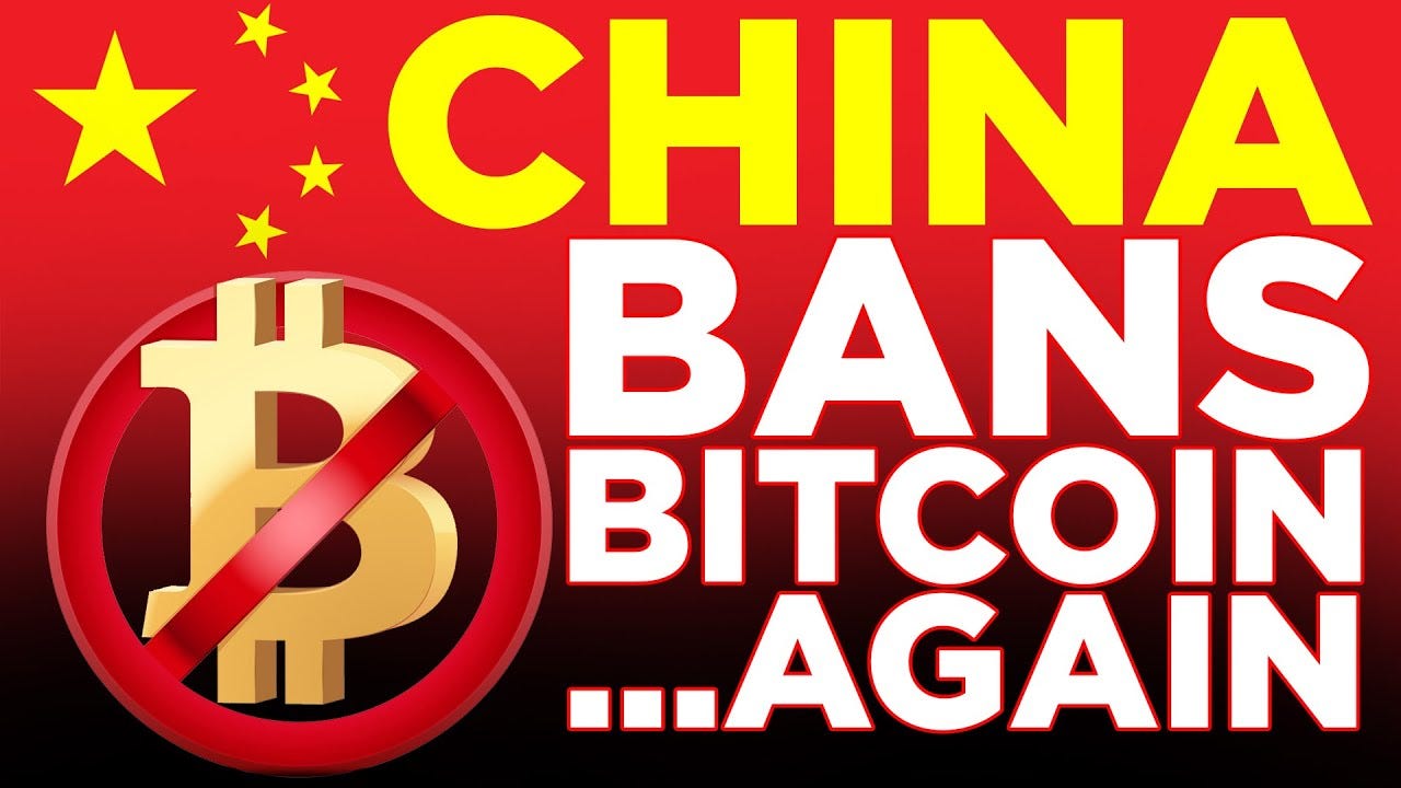 China Bans Bitcoin Again - YouTube
