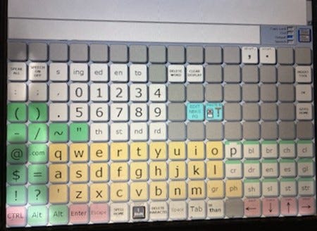 The ECO2 described in the original picture with the AQLS software installed. Tthere are greyed out buttons along with letters and numbers similar to a traditional keyboard. 