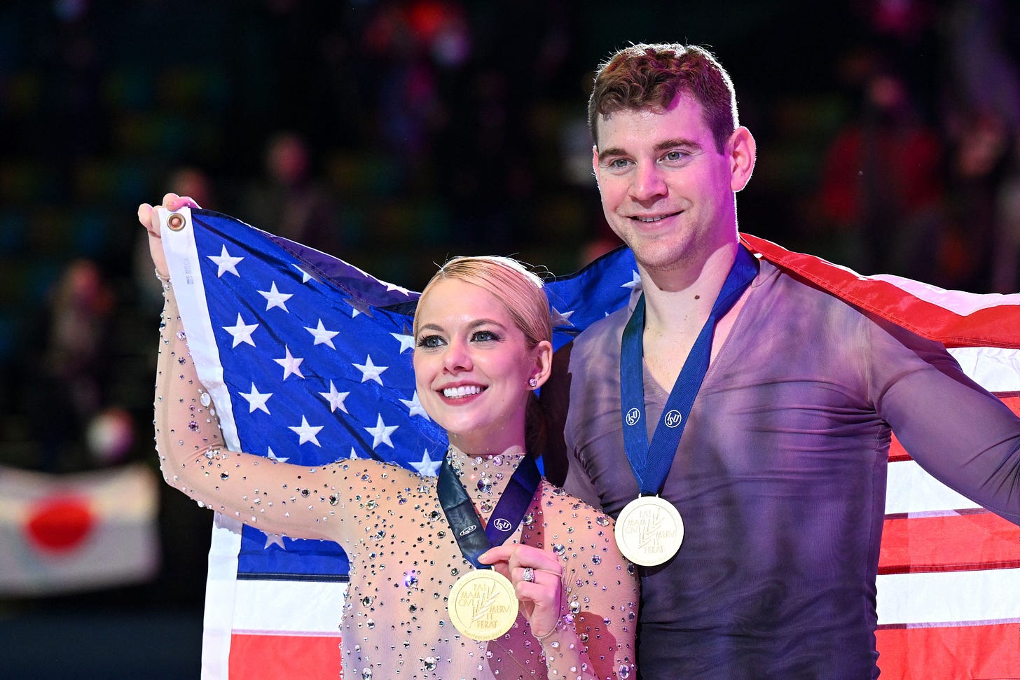 US pairs skaters Alexa Knierim, Brandon Frazier win gold at worlds