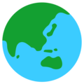 Globe Showing Asia-Australia on Mozilla Firefox OS 2.5